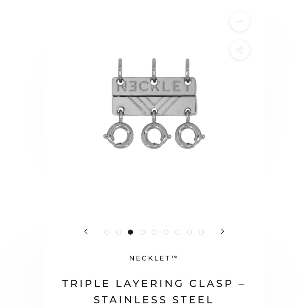 Necklet TRIPLE LAYERING CLASP